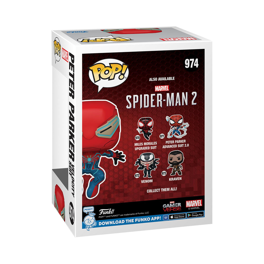 POP Spider-Man 2 Peter Parker Velocity Suit Vinyl #974 - EE Exclusive