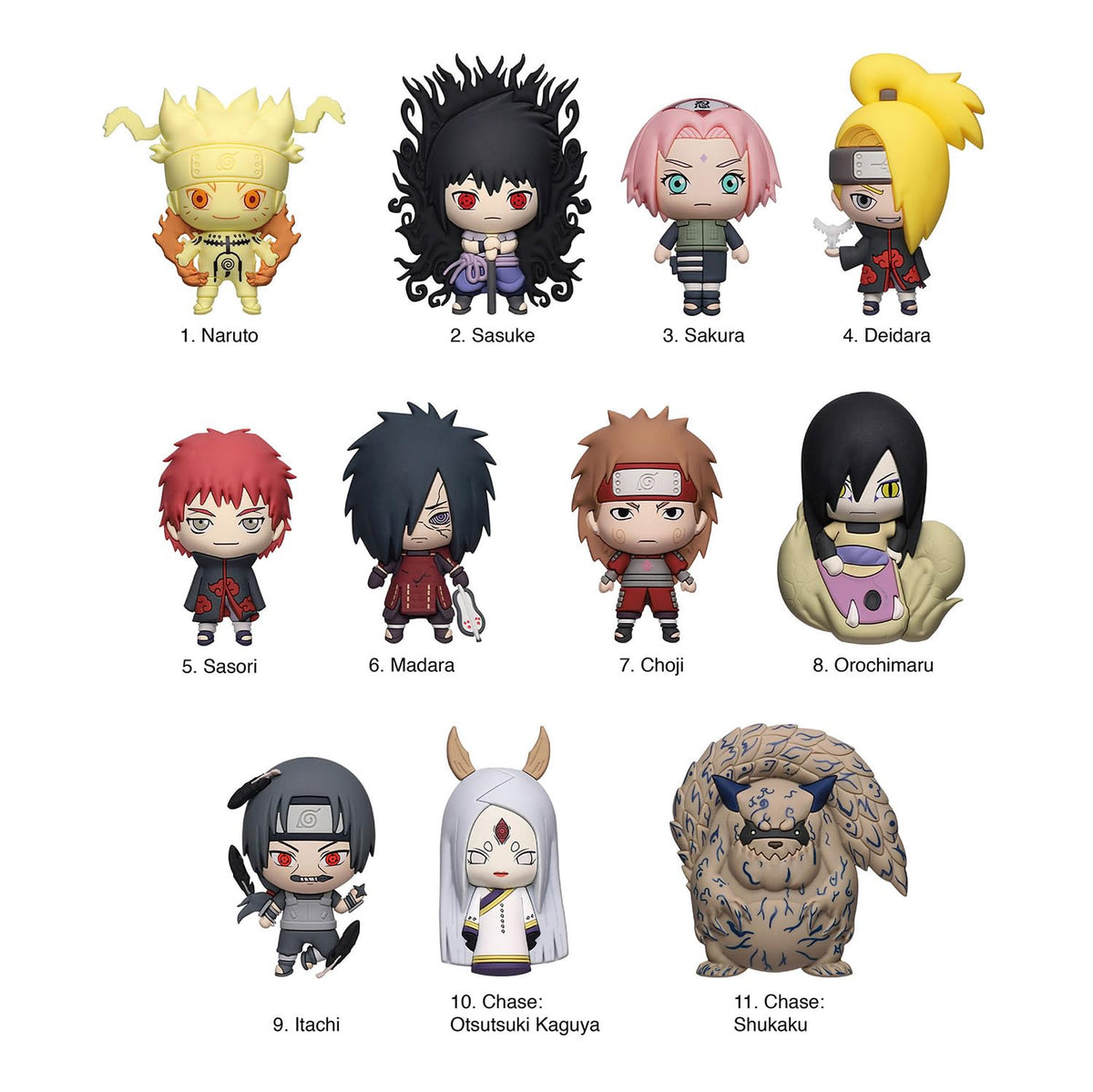 Monogram Naruto Shippuden Series 6 Blind Bag Figural Bag Clip | 1 Random Blind Bag Clip