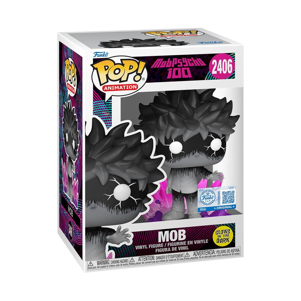 Funko POP Vinyl Excl Mob Psycho 100 Shigeo w/Aura GITD Figure #2406