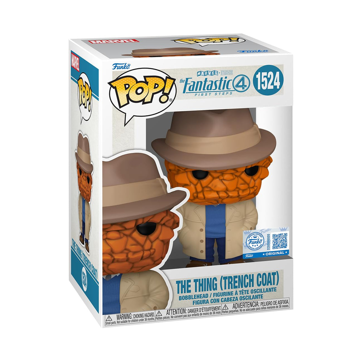 Funko Pop! Marvel: Fantastic Four (2025)- The Thing (Trench Coat) #1524