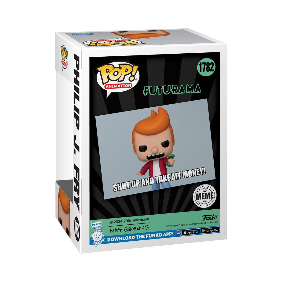 Funko Pop! TV: Futurama - Philip J. Fry Meme Figure #1782 - EE Exclusive