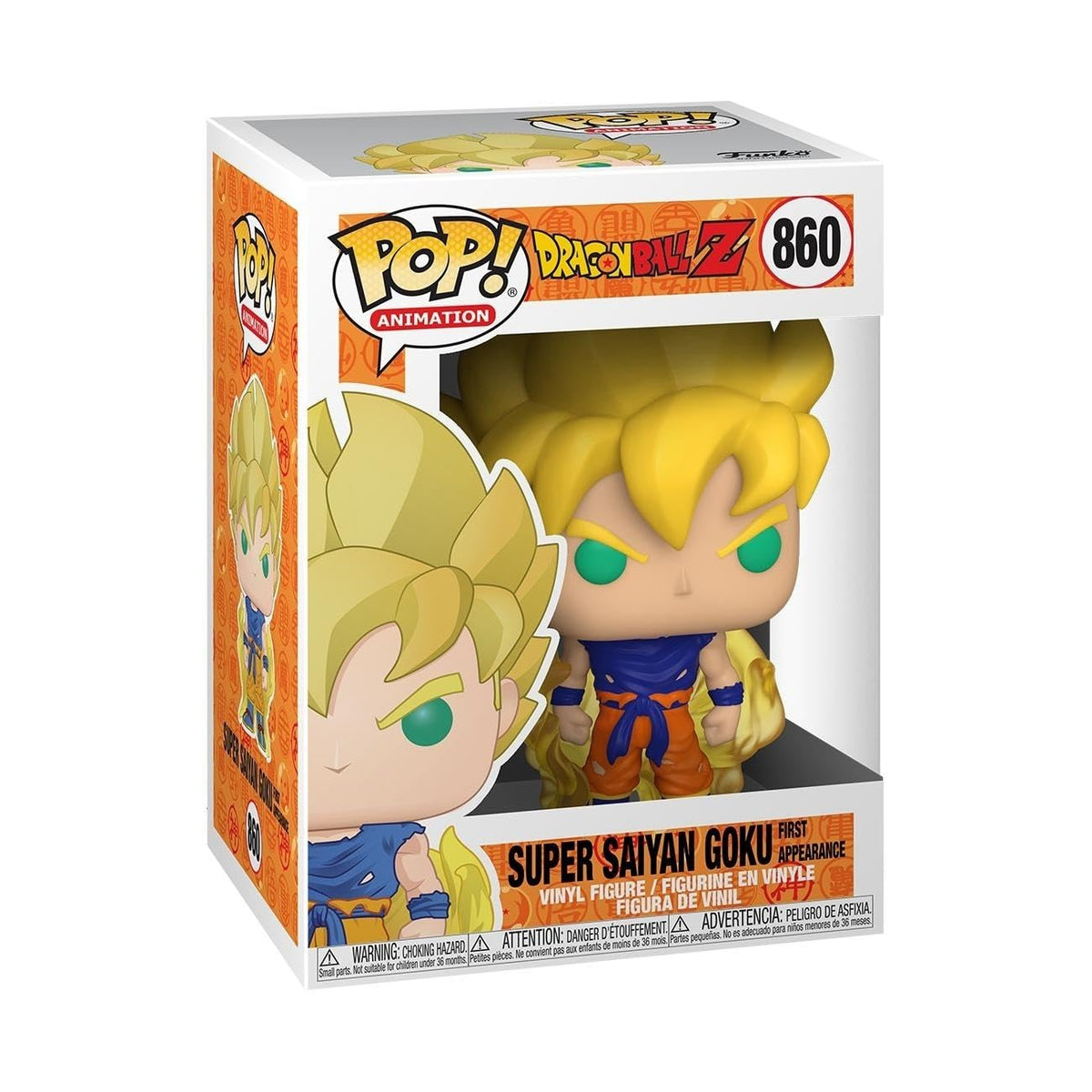 Funko Pop! Animation: Dragonball Z - Super Saiyan Goku (First Appearance) Figure #860