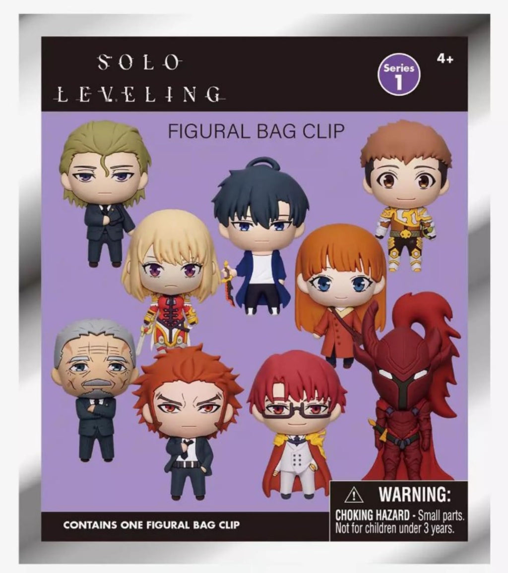 Monogram Solo Leveling 3D Figural Bag Clip - Series 1 - 3D Foam Figural Keychain, ONE RANDOM BAG PER ORDER