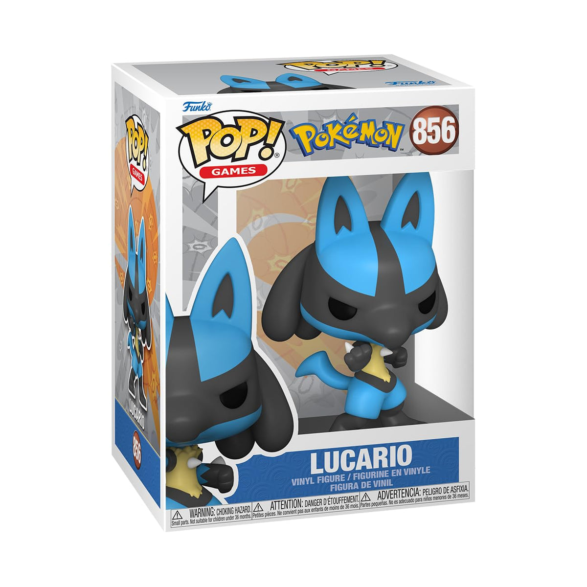 Funko POP! Games: Pokemon - Lucario #856 - Collectible Vinyl Figure - Gift Idea - Official Merchandise - Toys for Children and Adults - Video Games Fans - Figure for Collectors