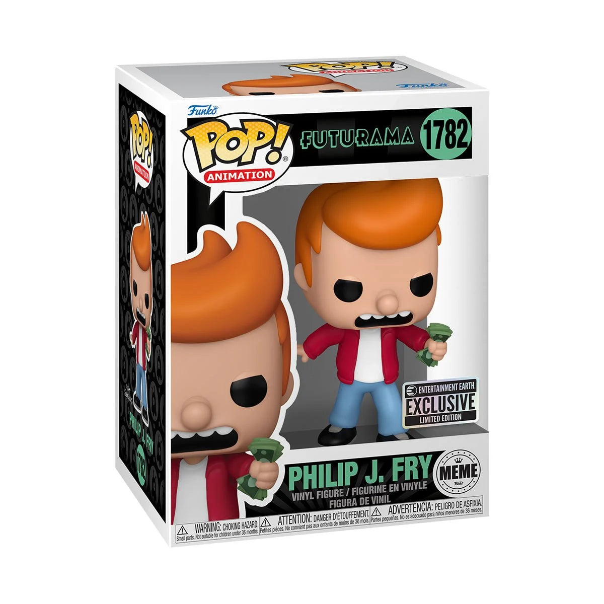 Funko Pop! TV: Futurama - Philip J. Fry Meme Figure #1782 - EE Exclusive