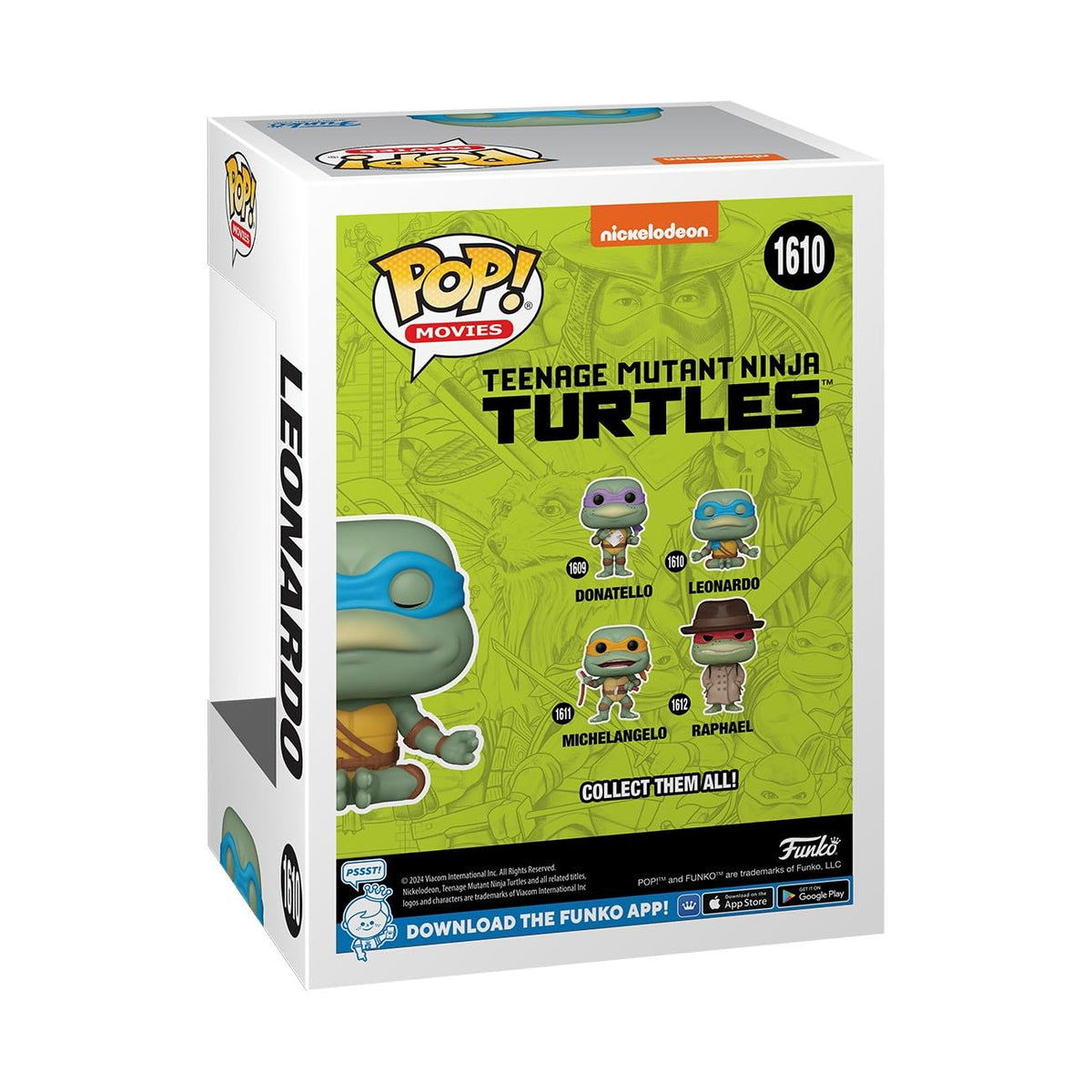 Funko Pop! Movies: Teenage Mutant Ninja Turtles 1990 Leonardo Meditating Figure #1610