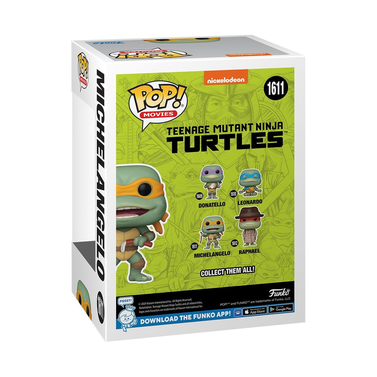 Funko Pop! Movies: Teenage Mutant Ninja Turtles 1990 Michelangelo Sausage Link Nunchucks Figure #1611