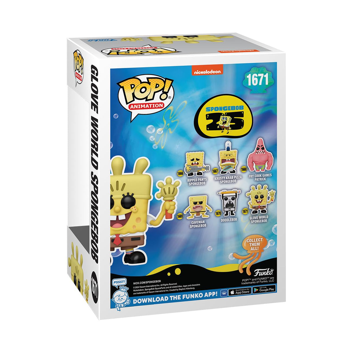 Funko Spongebob 25th Anniversary Glove World Vinyl Figure #1671
