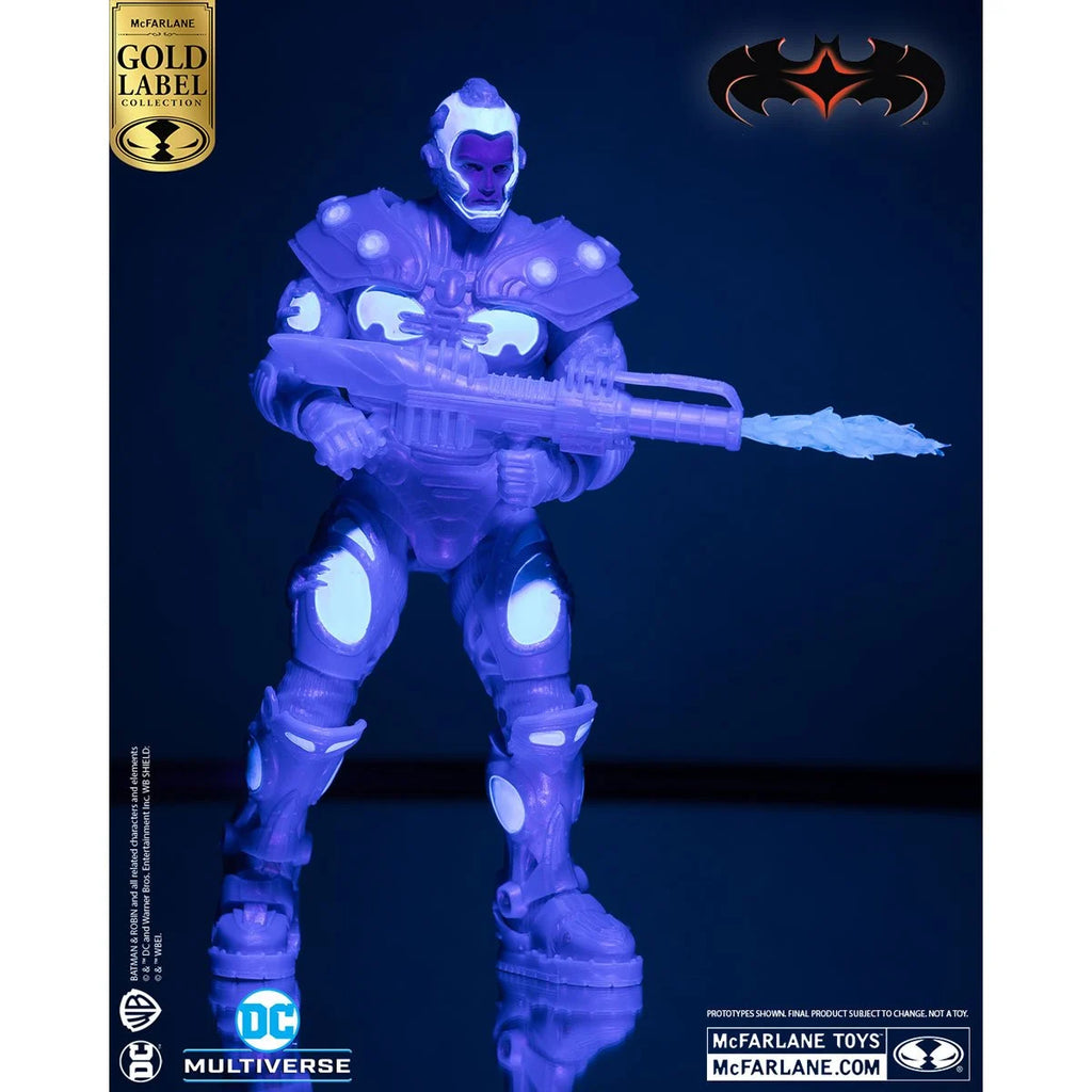 DC Multiverse Batman and Robin Mr. Freeze Black Light Gold Label 7-Inch Action Figure EE Excl /6550!