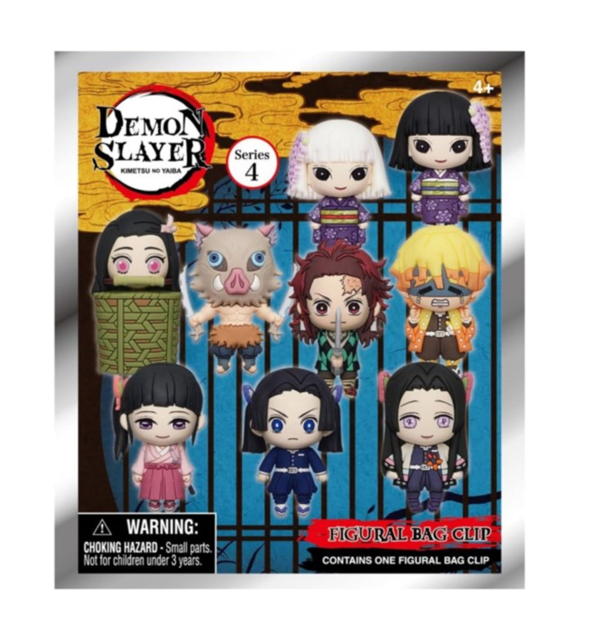 Monogram Demon Slayer Kimetsu No Yaiba Series 4 3D Foam Figural Bag Clip | 1 Random Blind Bag Clip