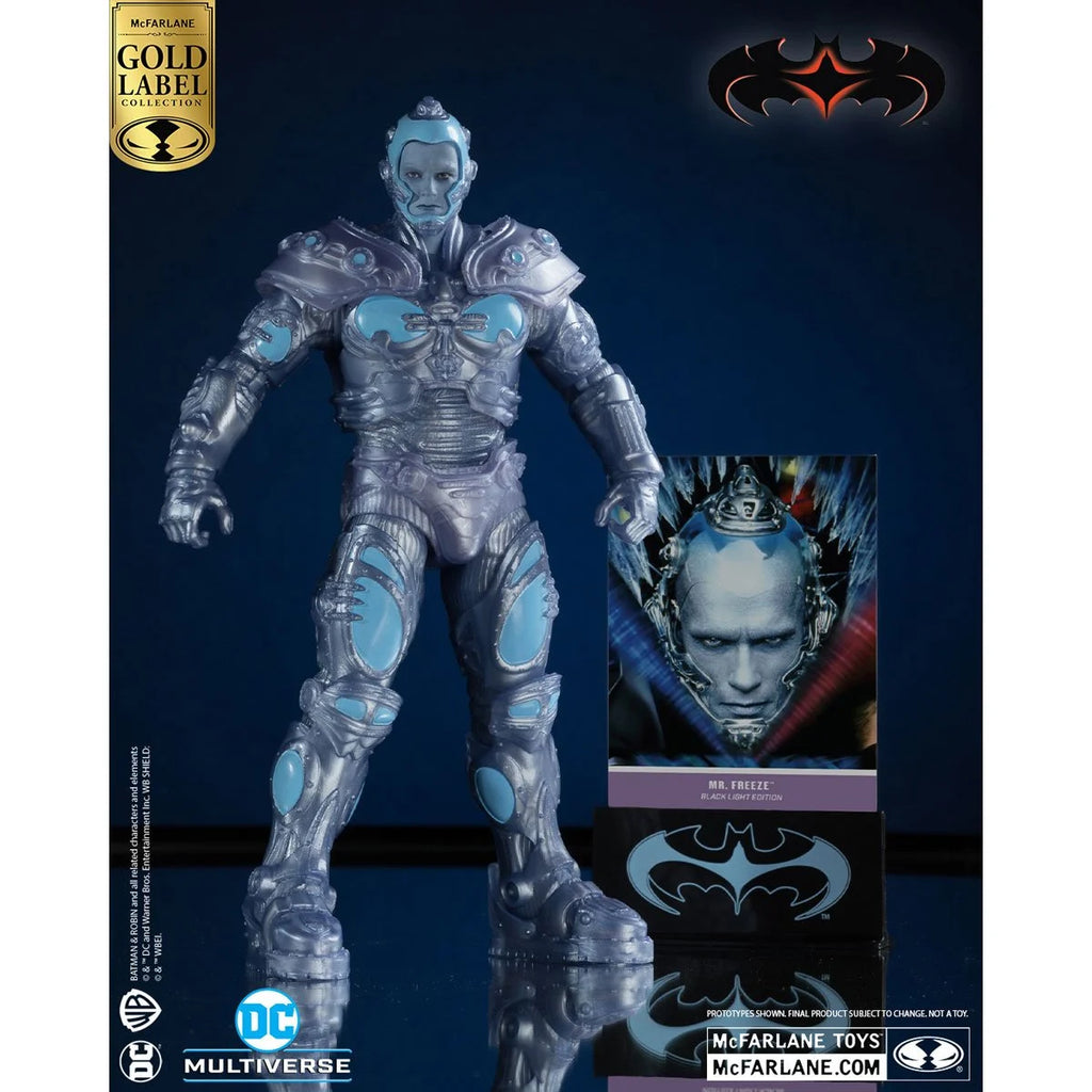 DC Multiverse Batman and Robin Mr. Freeze Black Light Gold Label 7-Inch Action Figure EE Excl /6550!