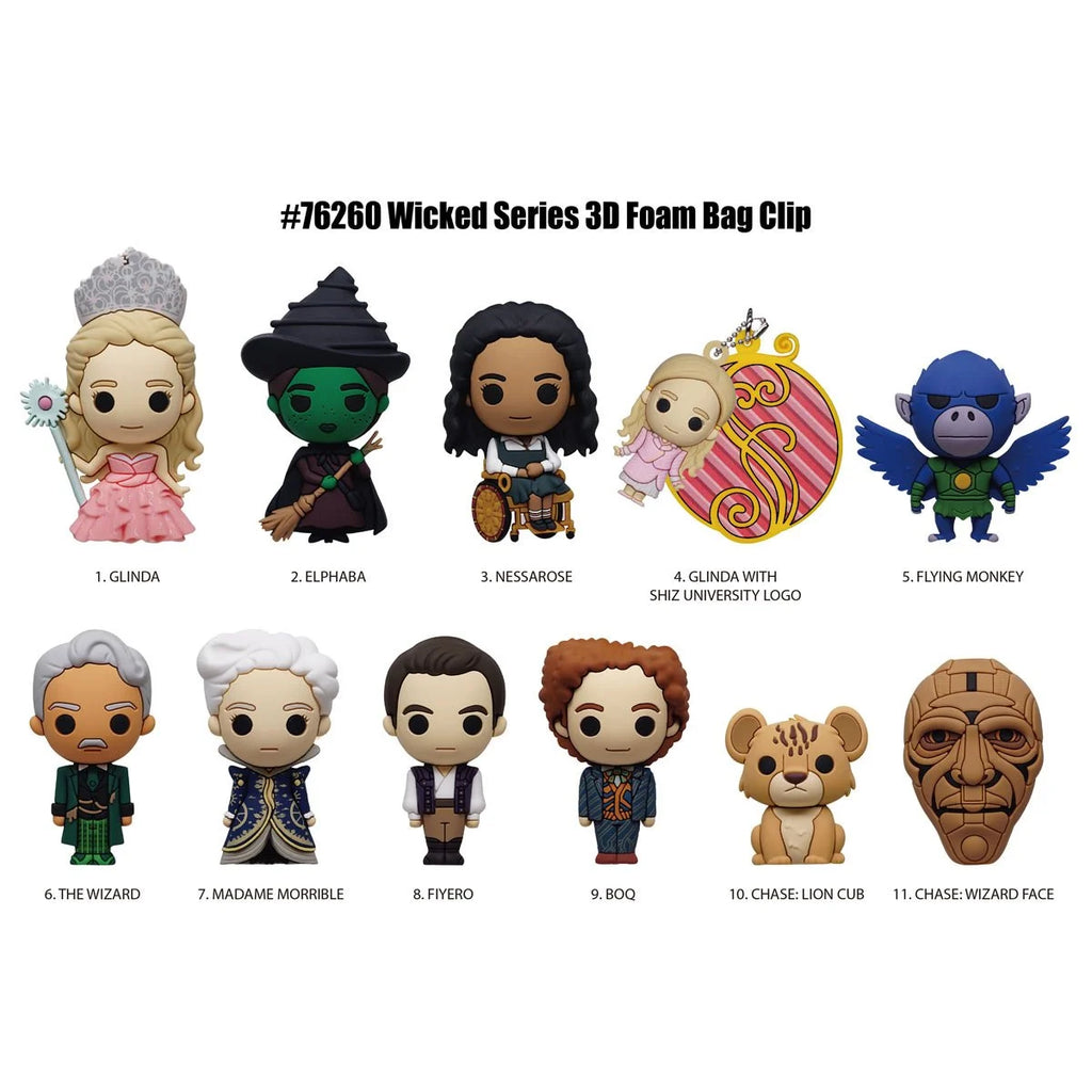 Monogram Wicked Series 1 – 5" Collectible Bag Clip – Blind Bag (ONE Random Figure)