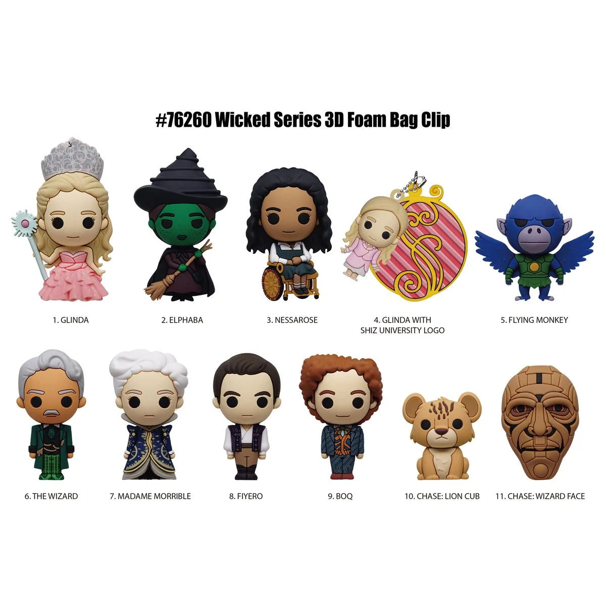 Monogram Wicked Series 1 – 5" Collectible Bag Clip – Blind Bag (ONE Random Figure)
