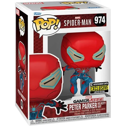 POP Spider-Man 2 Peter Parker Velocity Suit Vinyl #974 - EE Exclusive