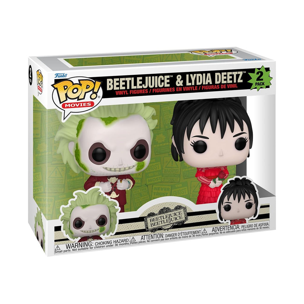 Funko Pop! Movies: Beetlejuice 2 Beetlejuice & Lydia Deetz 2-Pack