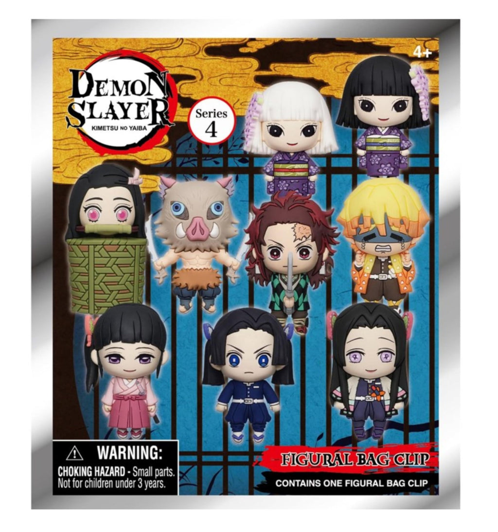 Monogram Demon Slayer Kimetsu No Yaiba Series 4 3D Foam Figural Bag Clip | 1 Random Blind Bag Clip