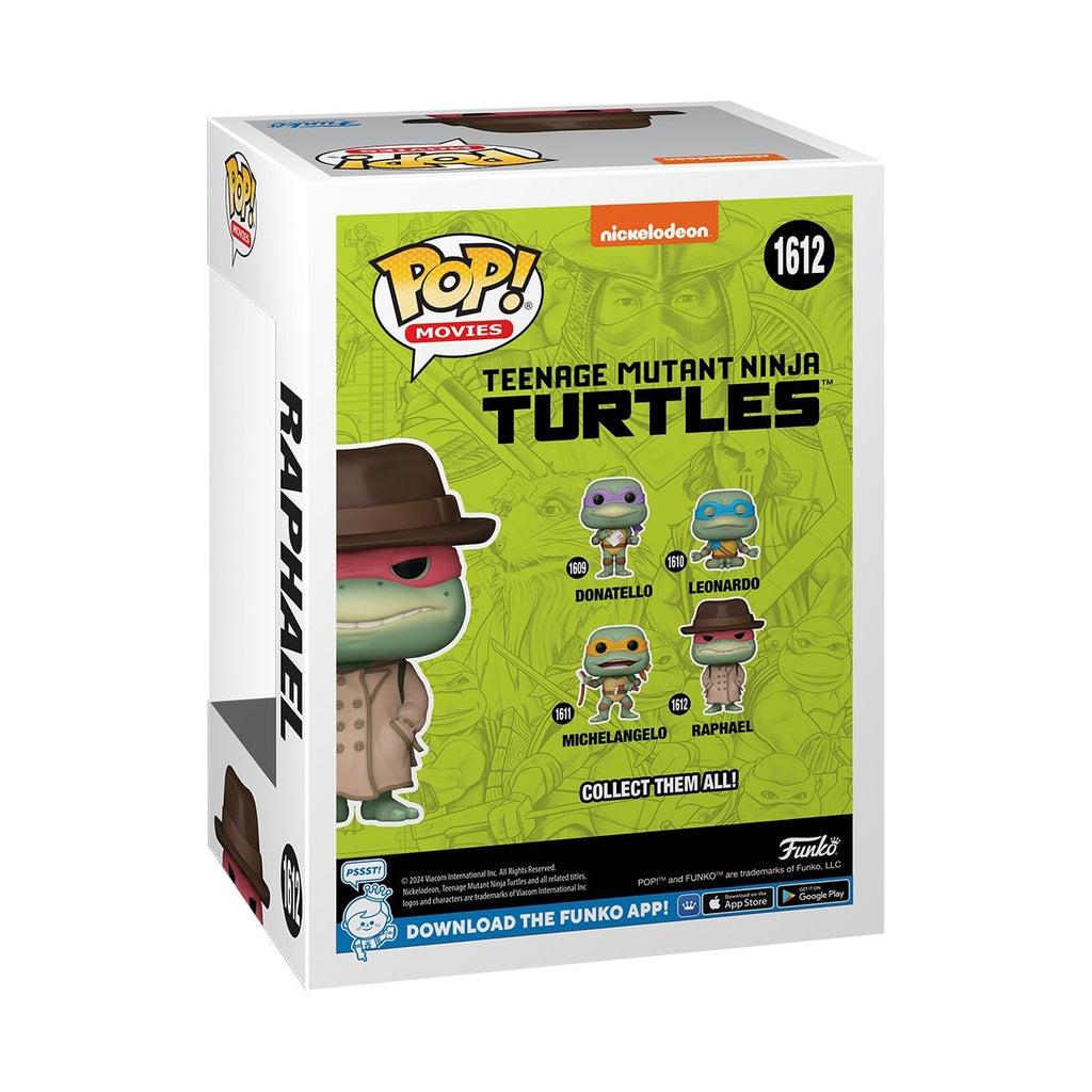 Funko Pop! Movies: Teenage Mutant Ninja Turtles 1990 Raphael with Coat and Hat Figure #1612