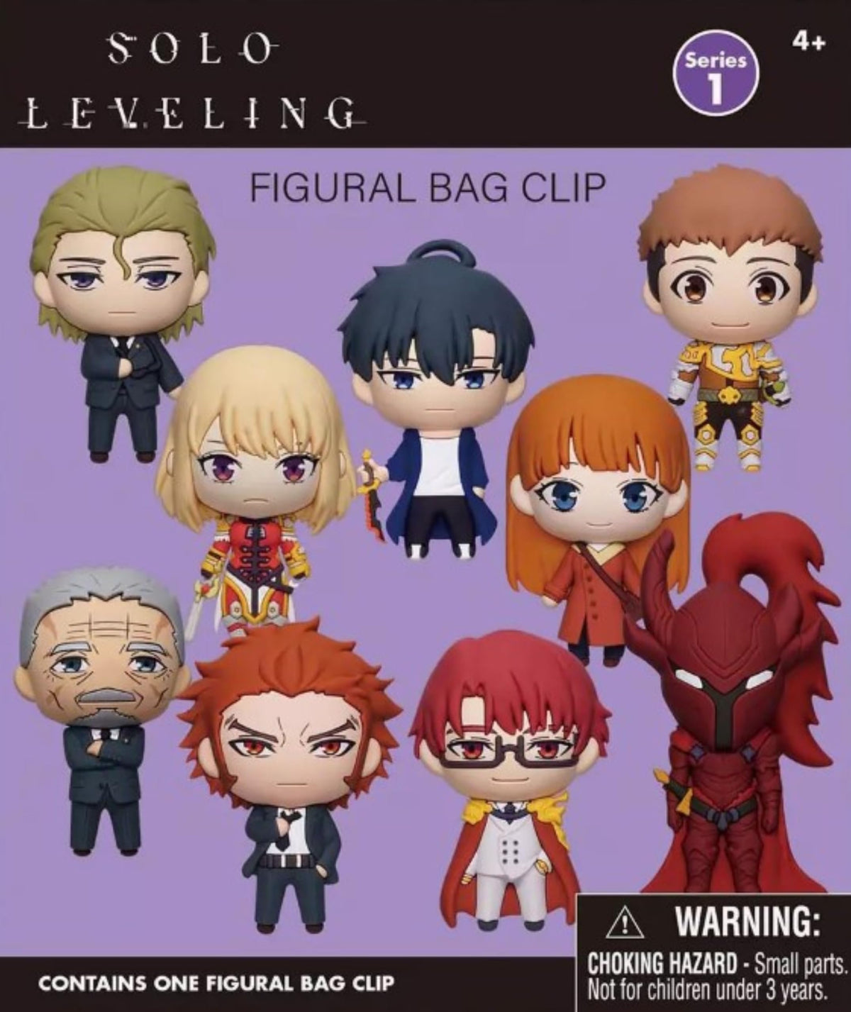 Monogram Solo Leveling 3D Figural Bag Clip - Series 1 - 3D Foam Figural Keychain, ONE RANDOM BAG PER ORDER