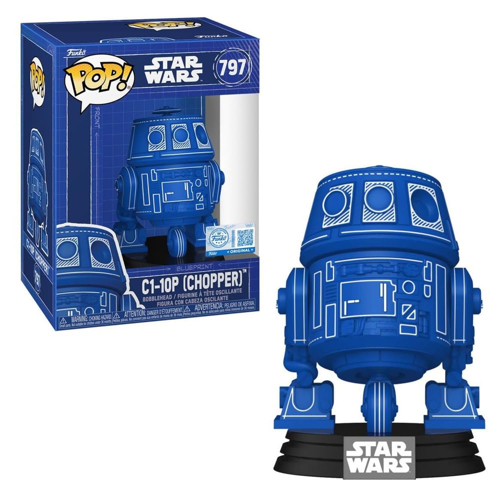 Funko Star Wars C1-10P Chopper Blueprint Pop Vinyl Figure #797 EE Exclusive