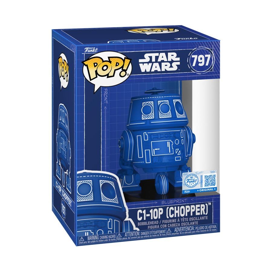 Funko Star Wars C1-10P Chopper Blueprint Pop Vinyl Figure #797 EE Exclusive