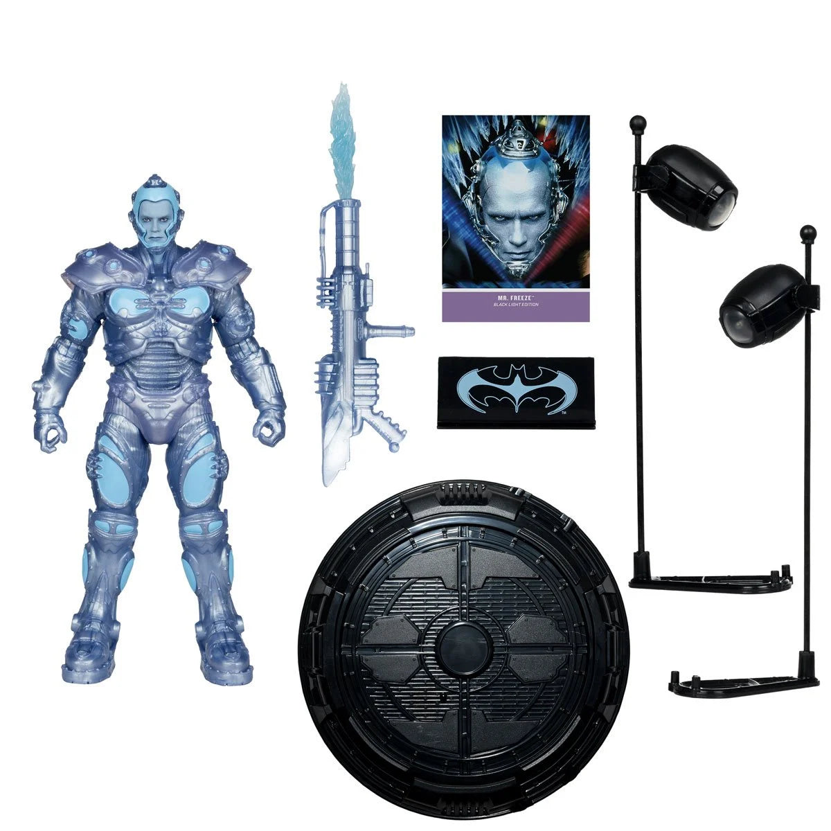 DC Multiverse Batman and Robin Mr. Freeze Black Light Gold Label 7-Inch Action Figure EE Excl /6550!