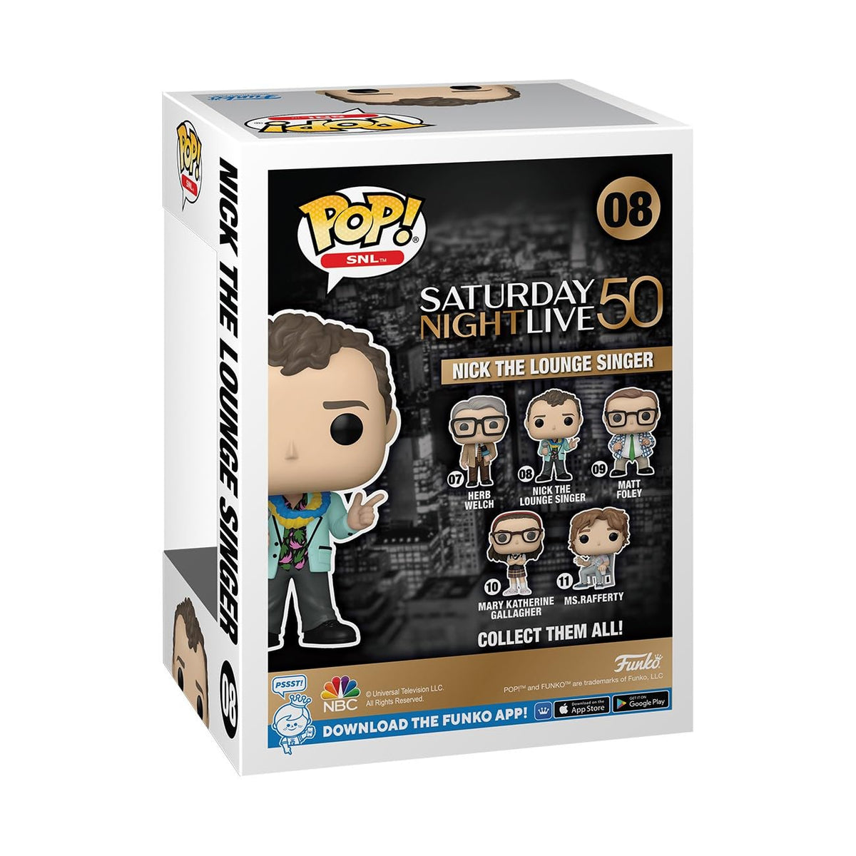 Funko Pop! SNL 50th Anniversary Nick the Lounge Singer Figure #08