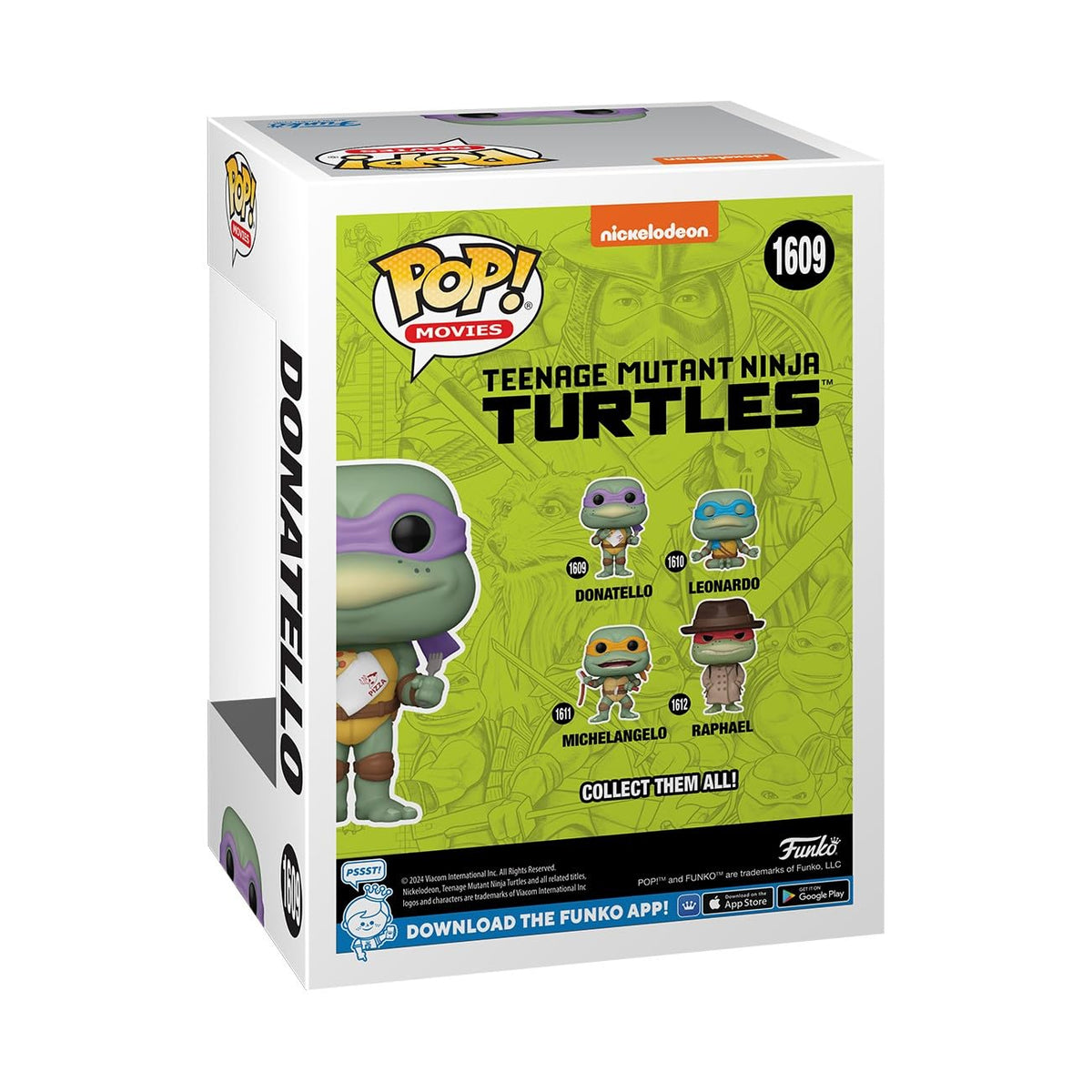 Funko Pop! Movies: Teenage Mutant Ninja Turtles 1990 Donatello with Pizza Figure #1609