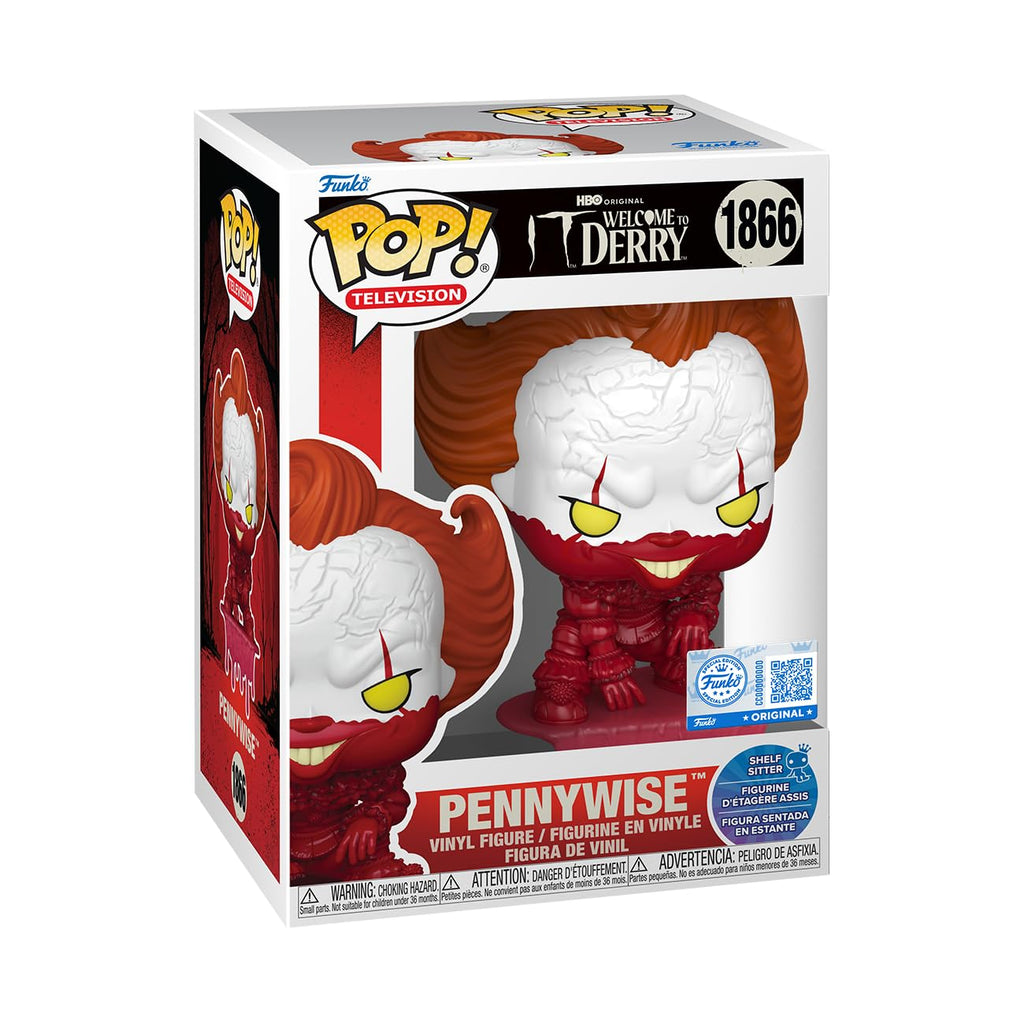 Funko Pop! TV: It: Welcome to Derry Pennywise Bloody Shelf Sitter Funko Pop! Vinyl Figure #1866